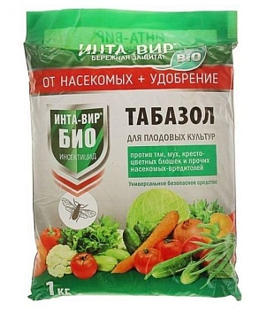 Биологическое удобрение и инсектицид ТАБАЗОЛ Инта-Вир 1кг ФАСКО