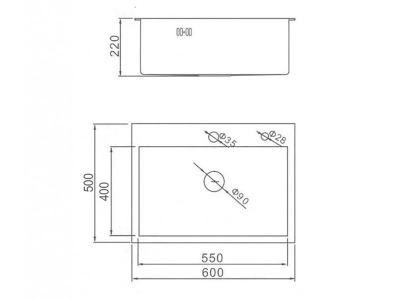Мойка кухонная WS-36050D сатин, с сифоном, коландером и дозатором, Wisent