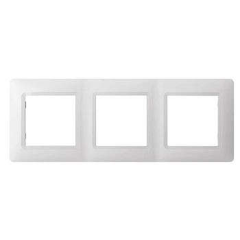 РАМКА 3-постовая Сontact белая ETP EOSG3