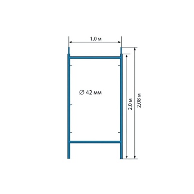 Рама проходная ЛРСП-40 для лесов Тапанар