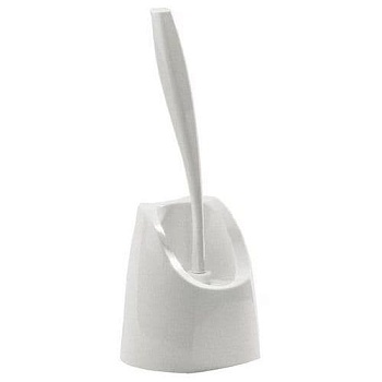 Щетка для унитаза пластмассовая CAPRI, белая