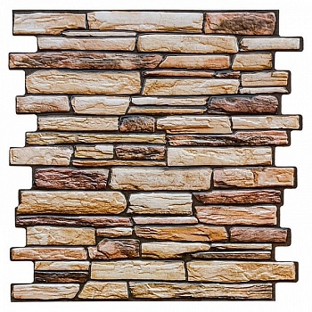 Панель ПВХ самоклеящаяся Сланец декоративный 476х475 мм, Grace