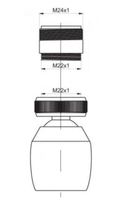 Аэратор Rubineta UNI 636714