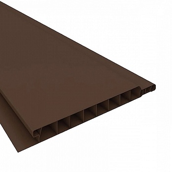 Панель пластиковая (ПВХ) коричневая 10 см, длина 3.0 м