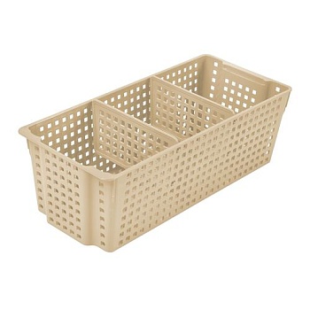 Органайзер прямоугольный с перегородками 3л Лофт, цвет латте, Виолет 452020