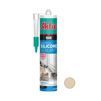 Силикон универсальный Akfix 100E 280 мл. Бежевый SA045