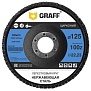 Круг лепестковый по нержавеющей стали 125x22.23 мм 100Z GRAFF