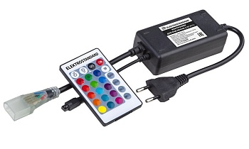 Контроллер для гибкого неона RGB LS001 220V 5050 с ПДУ (ИК) IP20 Elektrostandard