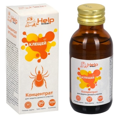 Концентрат от клещей до 20 соток 100 мл HELP