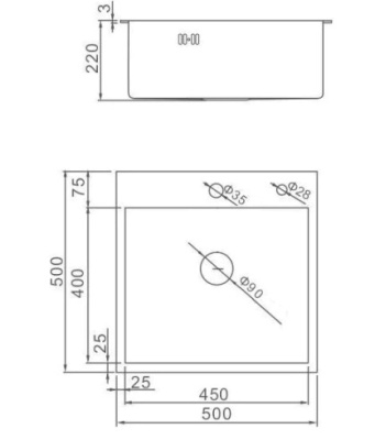 Мойка кухонная W35050/ W02/ WW405A сатин, с сифоном и дозатором Wisent