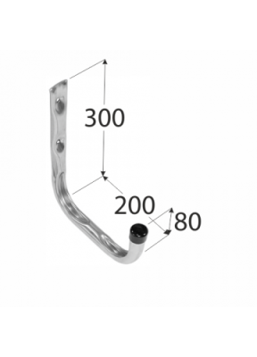 Крючок HPU 200 мм одиночный, Domax