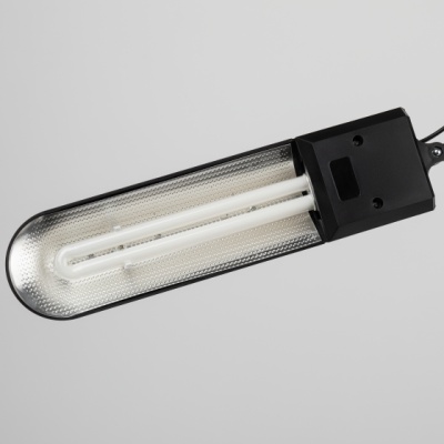 Светильник настольный на струбцине черный, ЭРА NL-201-G23-11W-BK