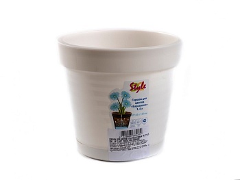 Горшок для цветов пластмассовый 14,5x13,5 см 1,4 л, 29034