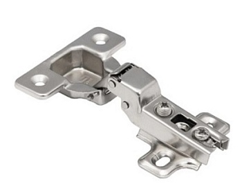 Петля полунакладная 08 Slide-on 45 мм, без еврошурупа с креплением Н-0, AKS 