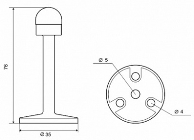 Стопор 06 H-03 PC перламутровый хром PALLADIUM