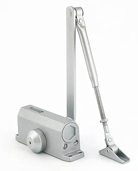 Доводчик дверной 25-45 серебро Фабрика замков