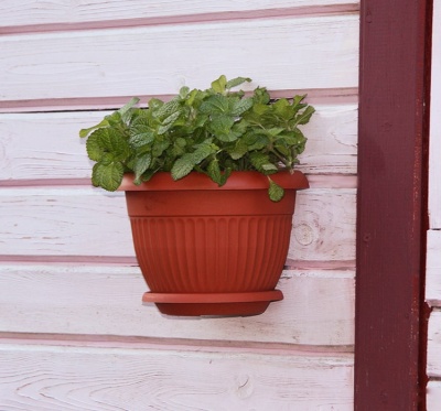 Кашпо настенное ЛИВИЯ D220мм терракотовый IDEA