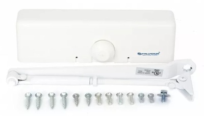 Доводчик дверной 1085 BC белый PALLADIUM