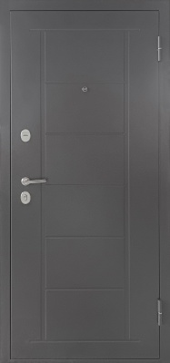 Дверь входная металлическая ТИТАН 2050x960 правая, графит/ривьера айс Промет