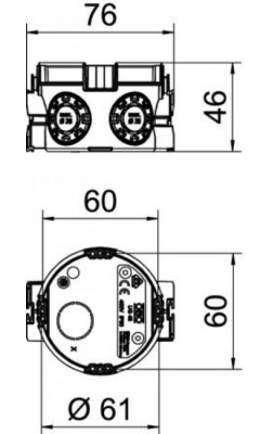 Коробка монтажная для скрытой установки, OBO-Bettermann UP 46
