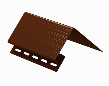 Околооконная планка 100 Н для сайдинга винилового Ю-Пласт коричневый