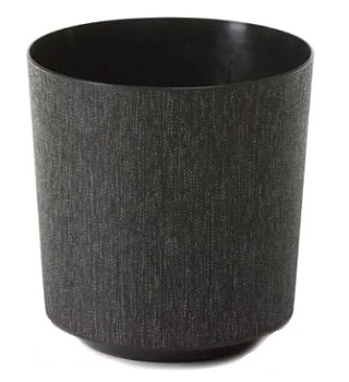 Кашпо для цветов пластмассовое черное 19x20 см Gama Textil LA011-05 Lamela