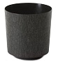 Кашпо для цветов пластмассовое черное 19x20 см Gama Textil LA011-05 Lamela