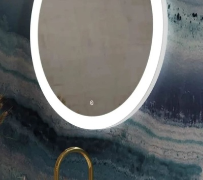 Зеркало Rinaldi Led d 645 64.5х64.5 см Континент (подсветка, сенсор, подогрев)