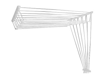 Сушилка потолочная алюминиевая 2.0 м, белая, PERFECTO LINEA, 36-012070