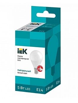 Лампа светодиодная LED LL-I-G45-5-230-40-E14 400 lm