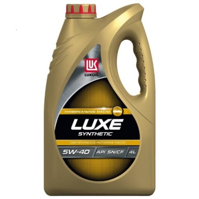 Масло моторное синтетическое Лукойл Luxe 5W40 SNCF (4 л)