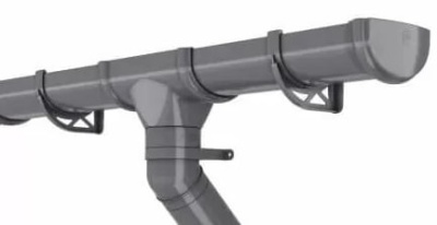 Кронштейн желоба Оптима (серый) ПВХ 120/80 мм Технониколь