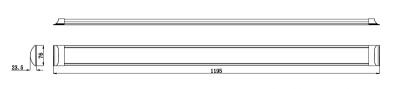Светильник светодиодный 36Вт 6500К 2880Лм IP20 1200мм, ЭРА SPO-5-40-6K-P