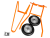 Тачка строительная SKIPER 2x130 EXPERT PRO, 130л