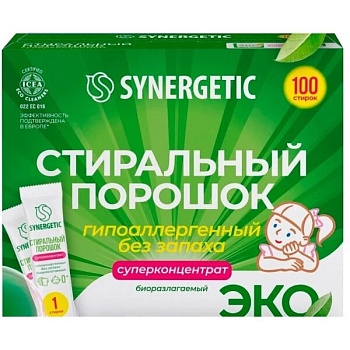 Порошок стиральный универсальный SYNERGETIC суперконцентрат гипоаллергенный 2.5кг Порошок стиральный универсальный SYNERGETIC суперконцентрат гипоаллергенный 2.5кг