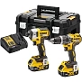 Набор ударный шуруповерт DCD796 + гайковерт DCF887 DeWalt DCK266M2T