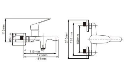 Смеситель для ванны и душа Colombo COL 54 ESKO
