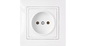 РОЗЕТКА 1-я без заземления РС16-344, Уют, Bylectrica