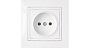 РОЗЕТКА 1-я без заземления РС16-344, Уют, Bylectrica