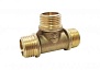 Тройник латунный, наружная резьба 1/2"х1/2"х1/2", VALFEX