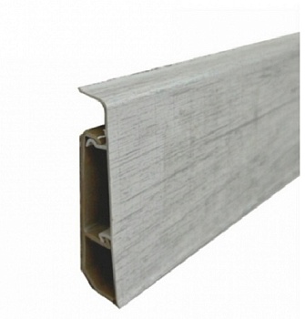 Плинтус 2,2 м 77 мм 704 Кантри серый Ultra Line Sanrelia 