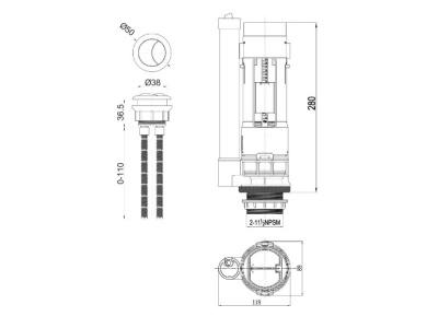 Выпускной двухуровневый клапан AV Engineering AVE129700112