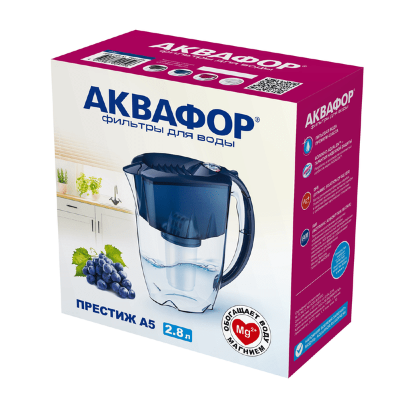 Водоочиститель Кувшин Аквафор Престиж А5 Синий кобальт