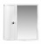 Шкафчик зеркальный (снежно-белый) Hilton Premium Left НВ 33601000, Berossi