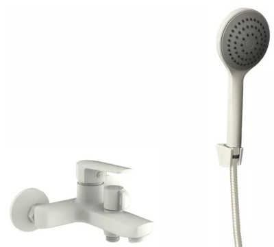 Смеситель для ванны и душа Lagos White LG54W VODA