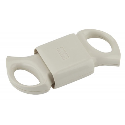 Розетка штепсельная без заземления 6A, с кольцом непрямой ввод, белая, ЭРА R1