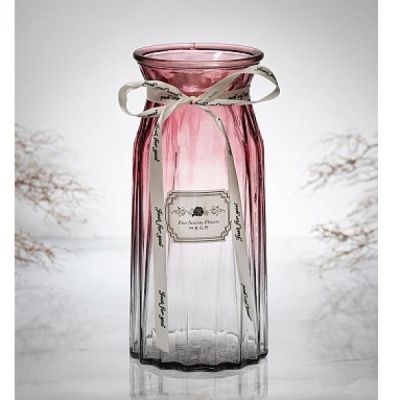 Ваза, стеклянная, 24x10,8 см с градиентом, Mallony 107837