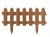 Ограждение декоративное Палисадник  МС О-48.29.012-ПП (4 секций) 1.9 м коричневый