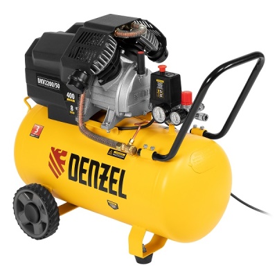 Компрессор воздушный 50 л Denzel DKV2200/50, Х-PRO