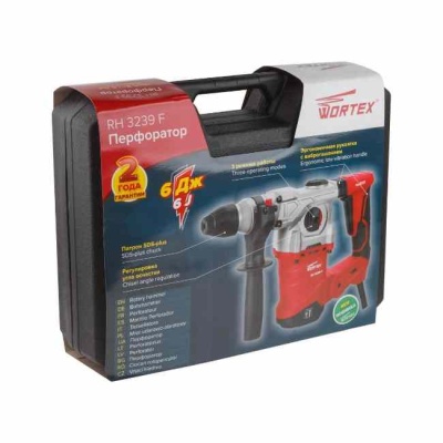 Перфоратор WORTEX RH 3239 F (оснастка, кейс)